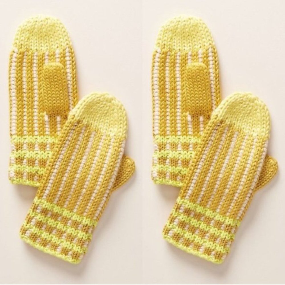 ANTHRO Caroline Kaufman Knit Fairbanks Mittens